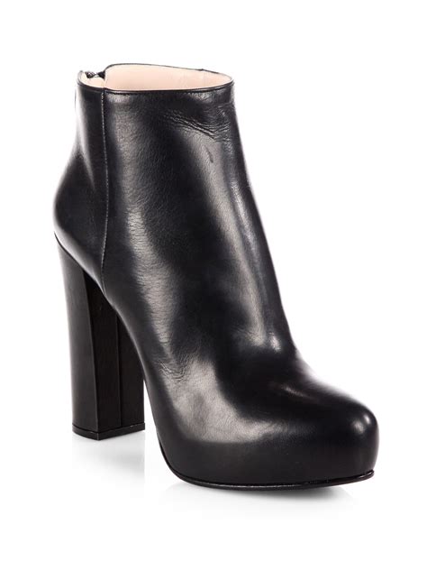 prada boots lyst|Prada Leather Boots for Women .